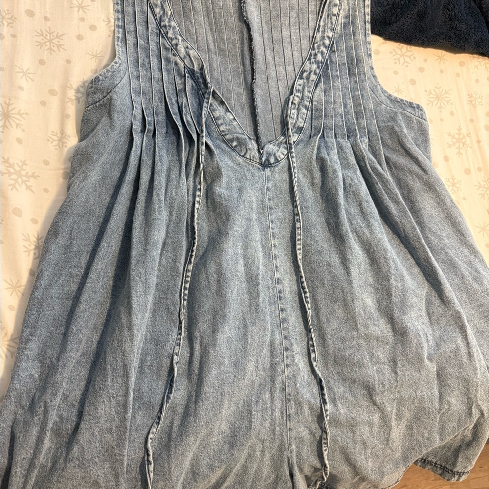 Denim Romper